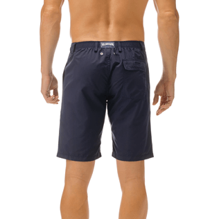 Uomo Altri Unita - Bermuda uomo a sigaretta in tessuto per costumi tinta unita, Blu marine supp3 Uomo Altri Unita - Bermuda uomo a sigaretta in tessuto per costumi tinta unita, Blu marine supp3