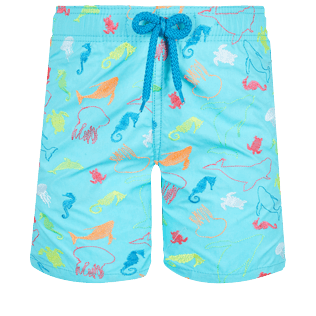 Boys Others Embroidered - Boys Swimwear Embroidered 1999 Focus - Limited Edition, Lazulii blue front view