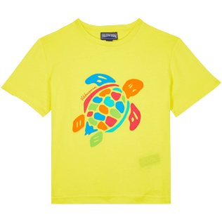 的图片 男童 Others 印制 - 男童 Tortue Multicolore 有机棉 T 恤, Lemon 正面图 的图片 男童 Others 印制 - 男童 Tortue Multicolore 有机棉 T 恤, Lemon 正面图