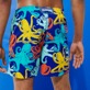 Men Swim Shorts Octopussy Purple blue back worn view