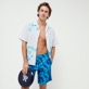Men Short classic Printed - Men Swimwear Long Ultra-light and packable Nautilius Tie & Dye, Azure details view 3