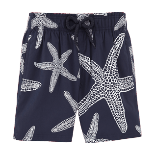 Chicos Corte Clásico Estampado - Bañador Superflex con estampado que brilla en la oscuridad Starlettte, Azul marino frontworn Chicos Corte Clásico Estampado - Bañador Superflex con estampado que brilla en la oscuridad Starlettte, Azul marino frontworn