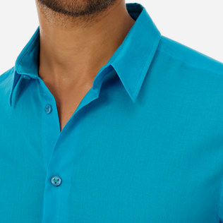 Autros Liso - Camisa en velo de algodón de color liso unisex, Seychelles supp1 Autros Liso - Camisa en velo de algodón de color liso unisex, Seychelles supp1