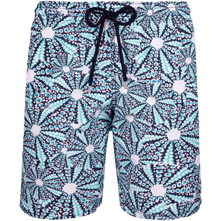 Hombre Clásico largon Estampado - Bañador de corte largo con estampado Oursinade para hombre, Azul marino front Hombre Clásico largon Estampado - Bañador de corte largo con estampado Oursinade para hombre, Azul marino front