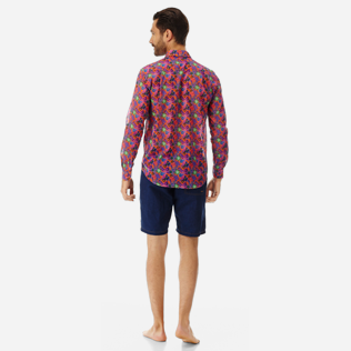 Altri Stampato - Camicia unisex in cotone Porto Rico, Arancione scuro backworn Altri Stampato - Camicia unisex in cotone Porto Rico, Arancione scuro backworn