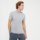 Homme AUTRES Uni - T-shirt homme en coton organique Teinture Bio-sourcée, Mineral vue portée de face Homme AUTRES Uni - T-shirt homme en coton organique Teinture Bio-sourcée, Mineral vue portée de face