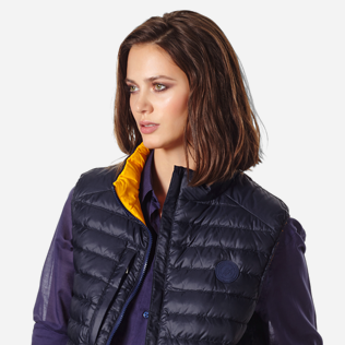 Others Solid - Unisex Sleeveless Down Jacket Solid, Navy supp5 Others Solid - Unisex Sleeveless Down Jacket Solid, Navy supp5