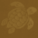 Bolsa de playa con cremallera y estampado Turtle, Corteza 