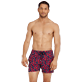 Men Stretch classic Printed - Men Swimwear Stretch Crackers, Navy frontworn Men Stretch classic Printed - Men Swimwear Stretch Crackers, Navy frontworn