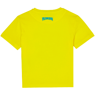 foto di Bambino Altri Stampato - T-shirt bambino in cotone floccato Bengale Tigers, Safran vista posteriore foto di Bambino Altri Stampato - T-shirt bambino in cotone floccato Bengale Tigers, Safran vista posteriore
