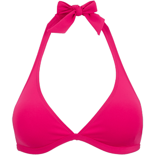 女款 Halter 纯色 - 女士纯色挂脖比基尼上衣, Gooseberry red front 女款 Halter 纯色 - 女士纯色挂脖比基尼上衣, Gooseberry red front