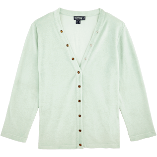 Women Others Solid - Women Terry Cloth Cardigan Sweaters Solid, Opaline front Women Others Solid - Women Terry Cloth Cardigan Sweaters Solid, Opaline front