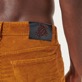 Homme AUTRES Uni - Pantalon 5 poches Velours homme coupe regular, Tabac vue de détail 2