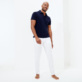 Men Others Solid - Men Linen Pants Straight Solid, White details view 1