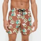 Men Others Printed - Men Swimwear Monogram 3D - Vilebrequin x Palm Angels, Hazelnut details view 2