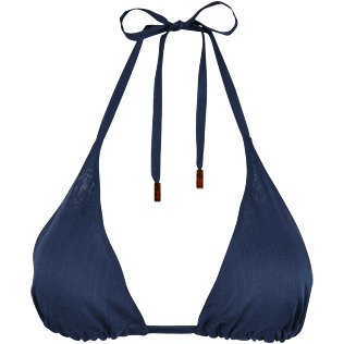 Women Others Solid - Women Cotton Voile Triangle Bra Solid, Navy front Women Others Solid - Women Cotton Voile Triangle Bra Solid, Navy front