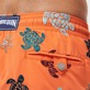 Men Classic Embroidered - Men Swimwear Embroidered Ronde Des Tortues - Limited Edition, Guava details view 2