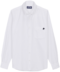 Men Others Solid - Men Corduroy Shirt Solid, White front view