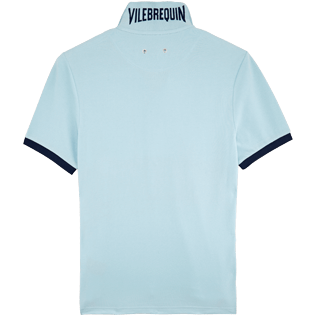 Men Others Printed - Men Pique Cotton Polo shirt Harbor, Frosted blue back Men Others Printed - Men Pique Cotton Polo shirt Harbor, Frosted blue back