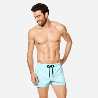 Homme CLASSIQUE COURT Uni - Maillot de Bain Homme Court et Ajusté Stretch Uni, Acqua frontworn Homme CLASSIQUE COURT Uni - Maillot de Bain Homme Court et Ajusté Stretch Uni, Acqua frontworn