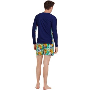 Men Others Printed - Men Rashguard Jungle, Midnight blue backworn Men Others Printed - Men Rashguard Jungle, Midnight blue backworn