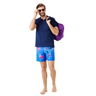 Herren Andere Uni - Solid Polohemd aus Baumwolle für Herren, Marineblau supp2 Herren Andere Uni - Solid Polohemd aus Baumwolle für Herren, Marineblau supp2