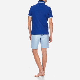 Homme Polos Uni - Polo en piqué de coton, Celeste supp4 Homme Polos Uni - Polo en piqué de coton, Celeste supp4