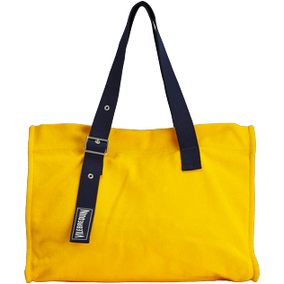 AUTRES Uni - Grand Sac de Plage en Coton Uni, Mangue front AUTRES Uni - Grand Sac de Plage en Coton Uni, Mangue front