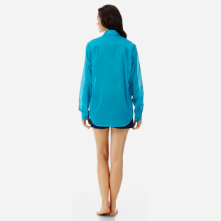 Autros Liso - Camisa en velo de algodón de color liso unisex, Seychelles supp4 Autros Liso - Camisa en velo de algodón de color liso unisex, Seychelles supp4