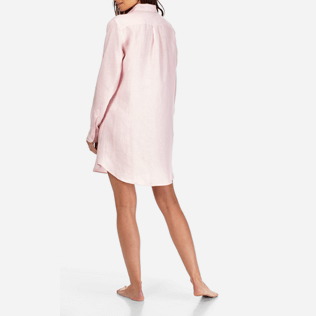 Damen Andere Uni - Langes Leinenhemd, Peony backworn Damen Andere Uni - Langes Leinenhemd, Peony backworn
