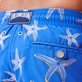Men Classic Embroidered - Men Swim Trunks Embroidered 1997 Starlettes - Limited Edition, Sea blue details view 3