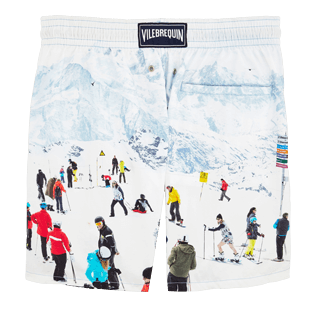 Hombre Clásico Estampado - Bañador con estampado Massimo Vitali para hombre, Cielo azul back Hombre Clásico Estampado - Bañador con estampado Massimo Vitali para hombre, Cielo azul back