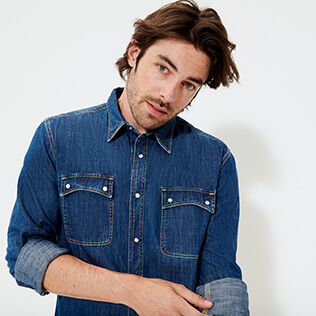 western denim shirt