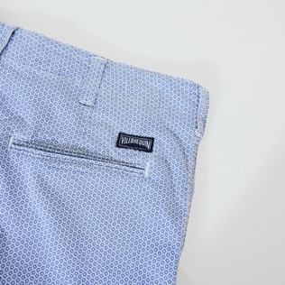 Men Others Graphic - Men Chino printed Bermuda Shorts Micro Flowers, White supp3 Men Others Graphic - Men Chino printed Bermuda Shorts Micro Flowers, White supp3