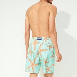 Picture of Men Others Printed - Men Swimwear Long Sand Starlettes, Lagoon back worn view Picture of Men Others Printed - Men Swimwear Long Sand Starlettes, Lagoon back worn view
