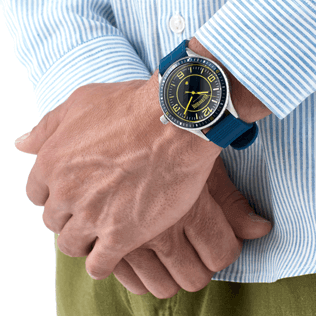 Altri Unita - Orologio 43mm Stripped, Blu marine backworn Altri Unita - Orologio 43mm Stripped, Blu marine backworn