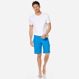 Men Others Solid - Men straight Linen Bermuda Shorts Solid, Atoll supp2 Men Others Solid - Men straight Linen Bermuda Shorts Solid, Atoll supp2