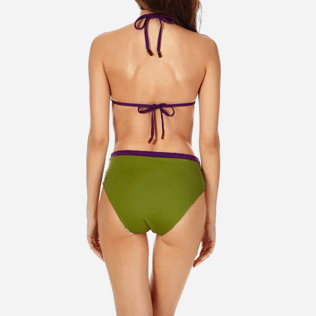 Mujer Cintura alta Estampado - Braguitas de bikini reversibles de talle alto para mujer, Nude supp2 Mujer Cintura alta Estampado - Braguitas de bikini reversibles de talle alto para mujer, Nude supp2