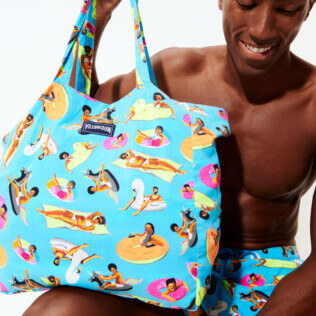 Others Printed - Tote Bag - Vilebrequin x Derrick Adams, Swimming pool supp4 Others Printed - Tote Bag - Vilebrequin x Derrick Adams, Swimming pool supp4