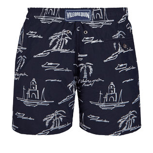 Men Embroidered Embroidered - Men Embroidered swimtrunks St Tropez - Limited Edition, Navy back Men Embroidered Embroidered - Men Embroidered swimtrunks St Tropez - Limited Edition, Navy back
