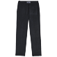 Hombre Autros Liso - Pantalones con cinturilla elástica en tejido terry de jacquard unisex, Negro vista trasera