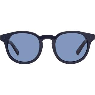 Lunettes Uni - Lunettes de soleil acétate, verres Zeiss Bleu marine, Bleu marine front Lunettes Uni - Lunettes de soleil acétate, verres Zeiss Bleu marine, Bleu marine front