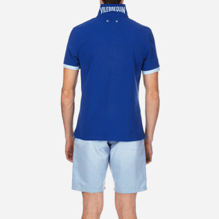 Homme Polos Uni - Polo en piqué de coton, Celeste supp2 Homme Polos Uni - Polo en piqué de coton, Celeste supp2