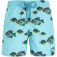 Men Swimwear Graphic Fish - Vilebrequin x La Samanna Lazulii blue front view
