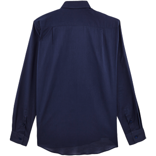 Men Others Solid - Unisex Cotton Shirt Solid, Navy back Men Others Solid - Unisex Cotton Shirt Solid, Navy back
