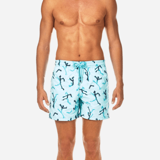 Men Classic / Moorea Embroidered - Danse du Feu All Over Embroidered Swim shorts, Lagoon supp1 Men Classic / Moorea Embroidered - Danse du Feu All Over Embroidered Swim shorts, Lagoon supp1