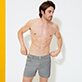 Hombre Cintura plana Liso - Bañador con cinturilla lisa de color liso para hombre, Light denim w3 detalles vista 4