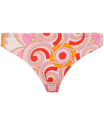 Damen Klassische Höschen Bedruckt - Mandala Midi-Bikinihose für Damen, Camellia Vorderansicht