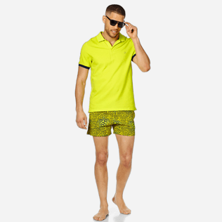 Men Others Solid - Men Cotton Polo Shirt Solid, Chartreuse supp2 Men Others Solid - Men Cotton Polo Shirt Solid, Chartreuse supp2