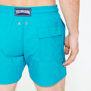 Herren Klassische Strech Uni - Micro Ronde des Tortues Stretch-Bademode für Herren, Azurblau supp1 Herren Klassische Strech Uni - Micro Ronde des Tortues Stretch-Bademode für Herren, Azurblau supp1